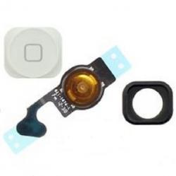 Apple iPhone 5 home gomb szalagk�bellel (FLEX), feh�r